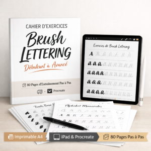 livre cours calligraphie brush apprentissage ecriture plume calame