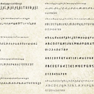 alphabet CALLIGRAPHIE police ecriture font